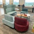 Pine Labs @ Millenia Tower | Products Seen: [Cadence 2-Seater Sofa - Highback, Yin Yang Modular Sofa, Elevate Height Adjustable Table, Kami Barstool - Wood & Gaby 2-in-1 Coffee Table (Nestable)]